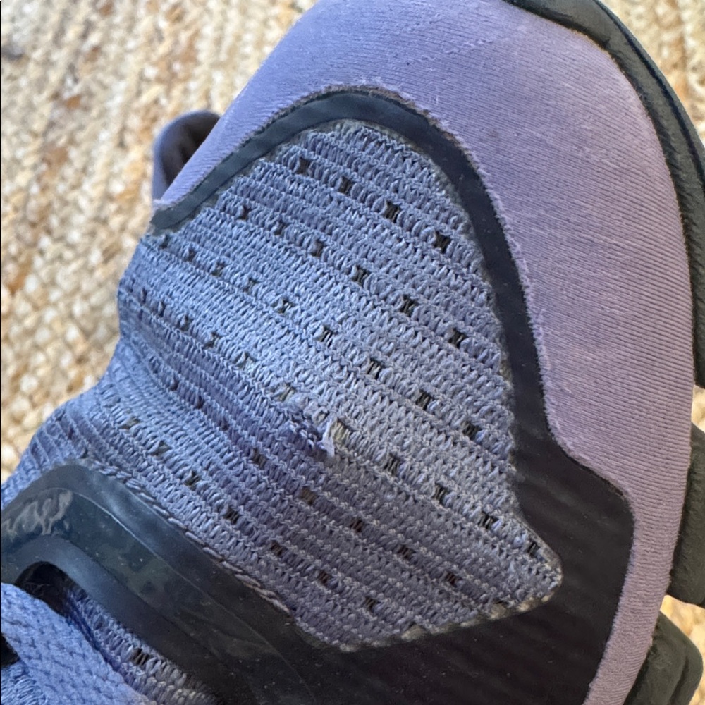 Adidas by Stella McCartney Purple and Black Sneakers with Yellow Accents - Picture 9 of 11